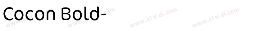 Cocon Bold字体转换